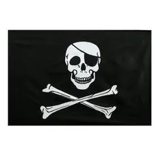 funny fashion Velká pirátská vlajka 150 x 90 cm