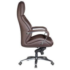 Bruxxi Kancelářská židle Karo, 137 cm, hnědá