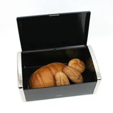 KLAUSBERG Zásobník na chléb Ocelový Chlebník černý Kb-7272