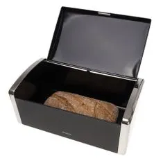 KLAUSBERG Zásobník na chléb Ocelový Chlebník černý Kb-7272