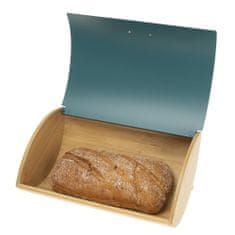 KASSEL Zásobník na chléb Bambusový dřevěný chlebník s ocelovým víkem 93511