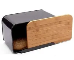 KRISBERG Zásobník na chléb Ocelový chlebník s deskou Rio Ks-2613