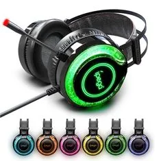 Sluchátka s mikrofonem PG-R015 Gaming Colourfull - černý
