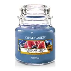 Yankee Candle vonná svíčka Mulberry & Fig Delight (Lahodné moruše a fíky) 104g