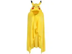sarcia.eu Pokemon Pikachu Žlutá pláštěnka / deka s kapucí 120x150cm 120x150 cm