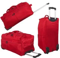 MONOPOL Střední taška s kolečky Brooklyn Red