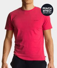 ATLANTIC Pánské tričko s krátkým rukávem - korálové Velikost: M