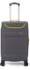 BENZI Velký kufr BZ 5661 Grey/Yellow