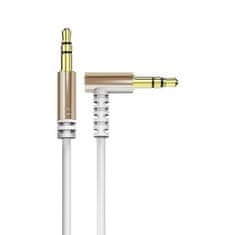 DUDAO úhlový kabel AUX mini jack 3,5 mm kabel - 1 m - Bílá KP26482