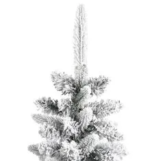 Greatstore Umělý úzký vánoční stromek se sněhem 120 cm PVC a PE
