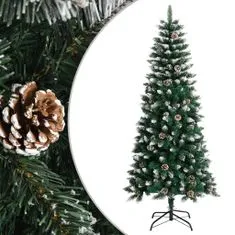 shumee vidaXL Umělý vánoční stromek se stojanem, zelený, 150 cm, PVC