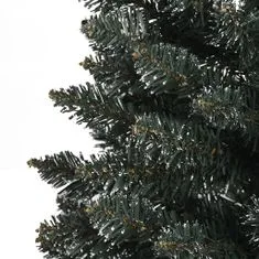 Greatstore Umělý úzký vánoční stromek se stojanem zelený 210 cm PVC