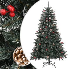 shumee VidaXL Umělý vánoční stromek se stojanem, zelený, 120 cm, PVC
