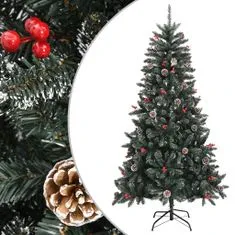 shumee VidaXL Umělý vánoční stromek se stojanem, zelený, 180 cm, PVC