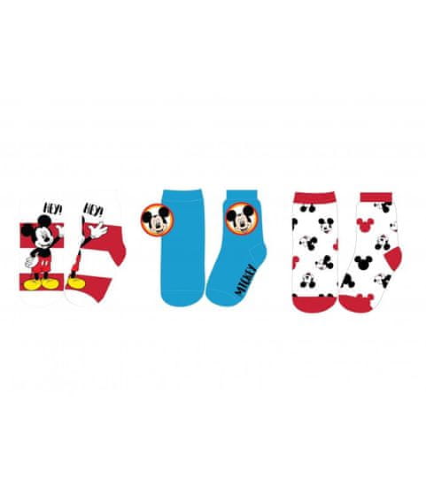 E plus M Dětské ponožky Disney Mickey mix 3ks 23-34