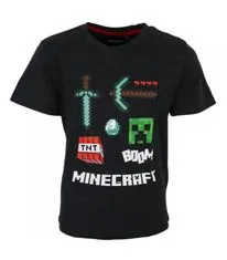 Mojang Studios Dětské bavlněné triko Minecraft Černé 116-152 cm