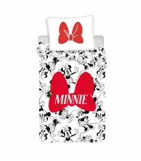 Jerry Fabrics Bavlněné povlečení Minnie Red Bow 140x200 + 70x90 cm