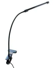 HADEX LED stolní lampička s klipem černá, USB napájení