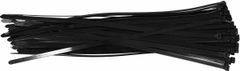 YATO Samosvorná plastová kravata černá 7,6*400 /50ks