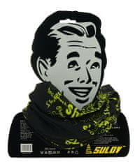 Sulov Sportovní šátek s flísem SULOV, černo-zelený