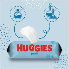 Huggies HUGGIES Pure Triplo Ubrousky vlhčené 56x3 ks