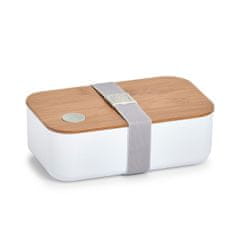 Zeller Obědová krabička s přihrádkou, 19 x 12 x 7 cm, bílá