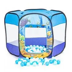 iPlay Suchý bazén + 100 míčků modrý