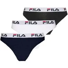 FILA 3 PACK - dámské kalhotky Brazilian FU6067/3-997 (Velikost L)