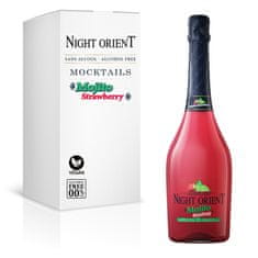 Night Orient Mojito Strawberry 0,75L - Nealkoholický vegan šumivý koktejl 0,0% alk.