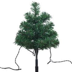 Greatstore Vánoční stromky k cestě 6 ks vícebarevné LED diody 45 cm PVC