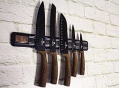 Berlingerhaus Sada nožů s nepřilnavým povrchem a magnetickým držákem 6 ks Forest Line
