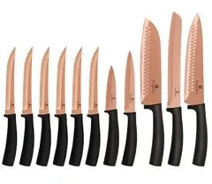 Berlingerhaus Sada nožů s nepřilnavým povrchem 11 ks Rosegold Metallic Line