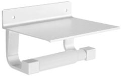 REA Držák toaletního papíru s poličkou stříbrný 390175a (HOM-00551)