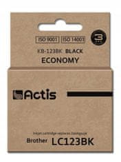 Actis Inkoust KB-123BK, alternativa Brother LC123BK, 15ml černý