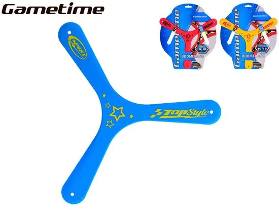 Gametime bumerang 27,5 cm (modrá, červená, žlutá)