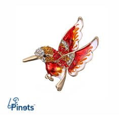 Pinets® Brož kolibřík červený