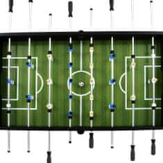 Vidaxl Stolní fotbal ocel 60 kg 140x74,5x87,5 cm černý