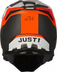 JUST 1 HELMETS Moto přilba JUST1 J22C ADRENALINE carbon oranžová XS