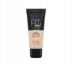 Maybelline  fit me foundation 105 natural ivory 30ml
