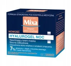 Mixa  hyalurogel noční hydratační krém-maska