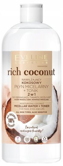 Eveline eveline hydratační kokosové micelární voda tonikum