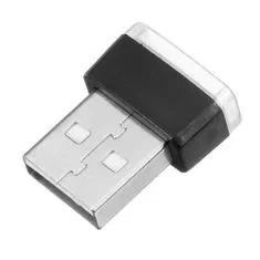 Northix Mini USB lampa s LED - bílá 