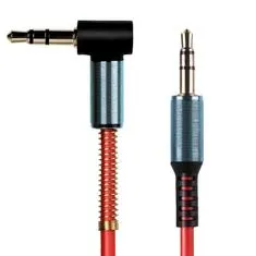 Northix Úhlový audio kabel Aux – červený 