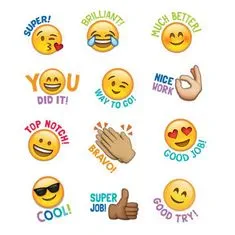 Northix 500x samolepky – Emoji 