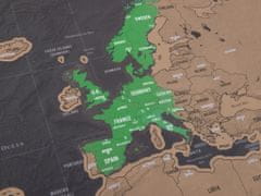 Northix Verze Scratch Map Deluxe - Stíratelná mapa 