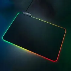 Northix Esperanza - Podložka pod myš, Herní - RGB osvětlení - 35 x 25 cm 