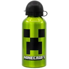 Stor ALU Láhev na pití Minecraft Creeper 400ml