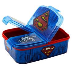 Stor Box na svačinu Superman dělený