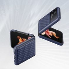 Dux Ducis Venice kožený kryt na Samsung Galaxy Z Flip 3, modrý
