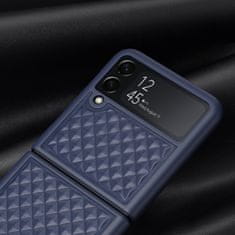 Dux Ducis Venice kožený kryt na Samsung Galaxy Z Flip 3, modrý